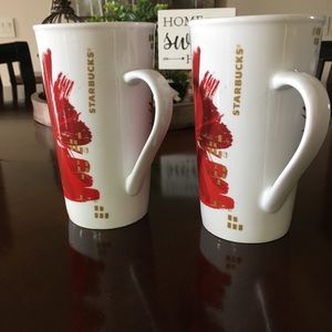 NOT FOR SALE Starbucks tall holiday coffee cups. 16 oz